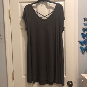 Forest Green Flowy Dress